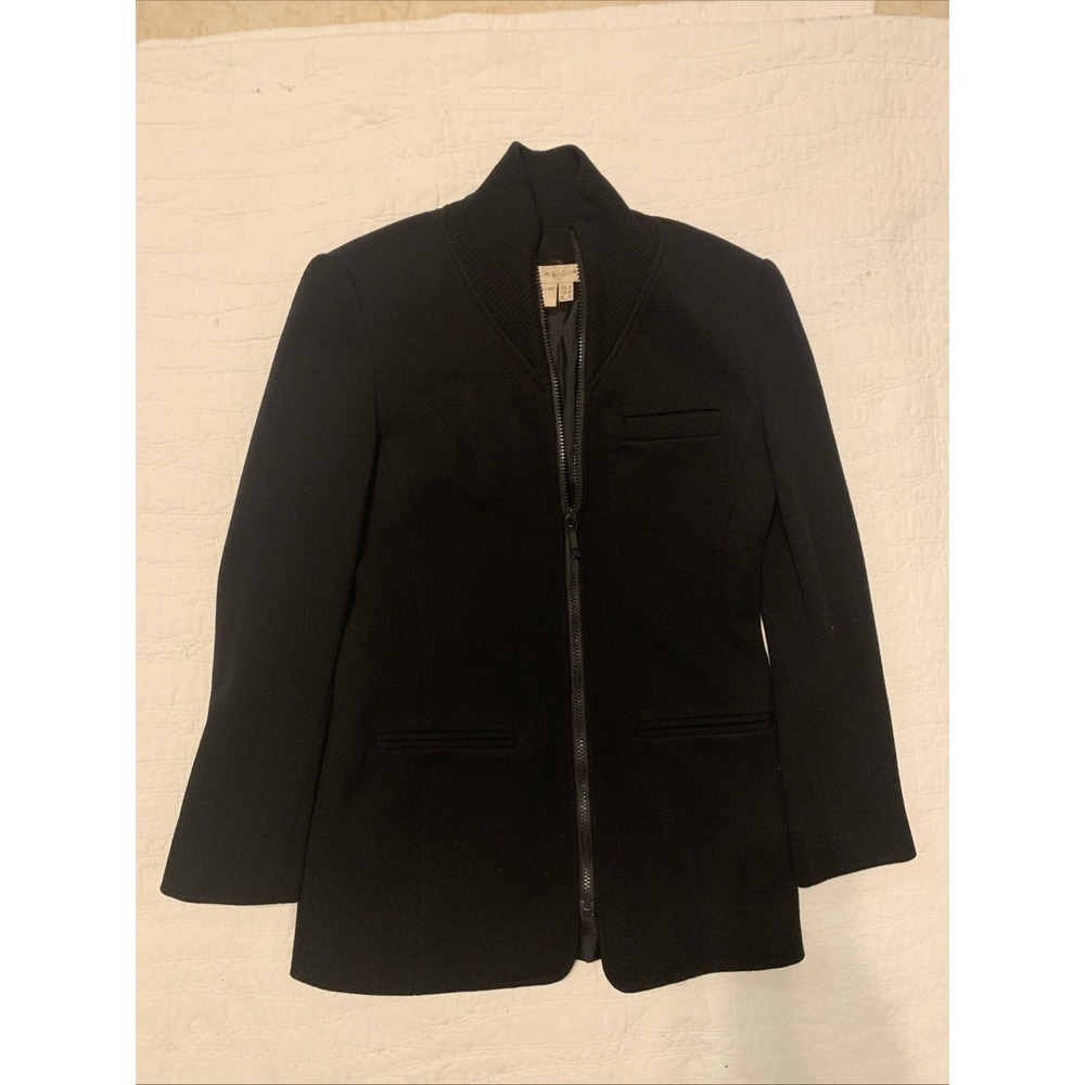 Excursion women's Black jacket, 100% wool, size 6, made in Hong Kong